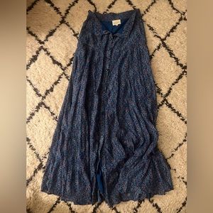 SEZANE BUTTON DOWN MAXI SKIRT (Size 34/2)